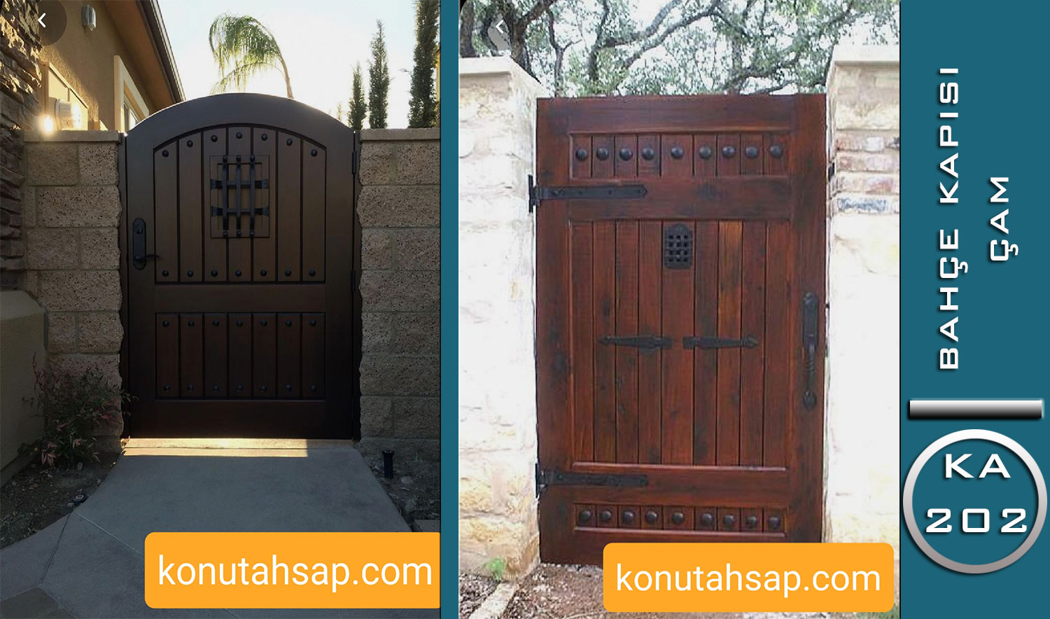 Özel Üretim Ahşap & Metal Bahçe Kapıları