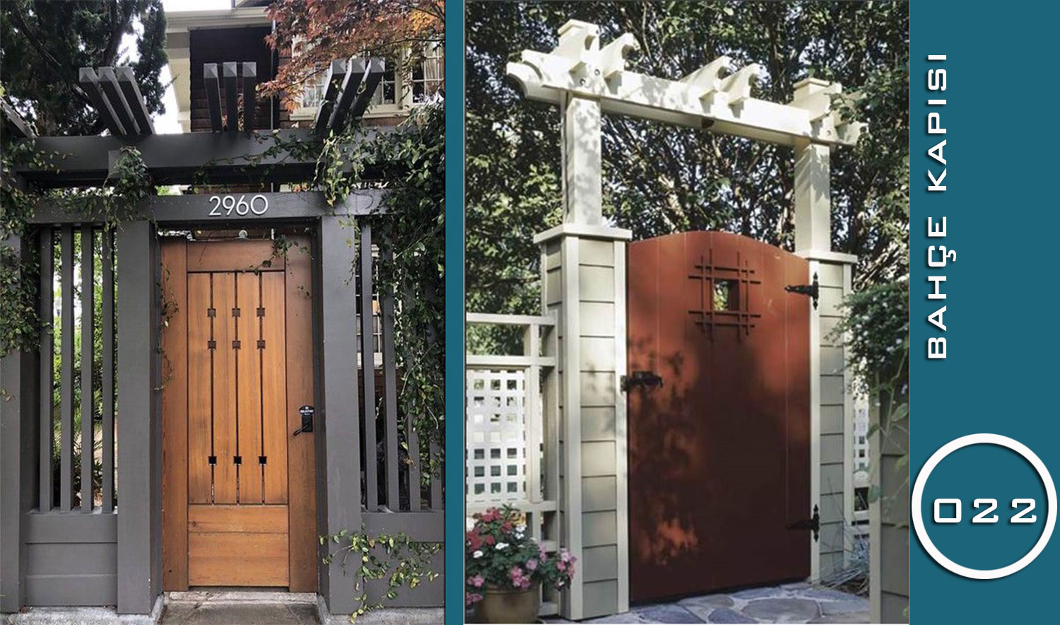 Özel Tasarım Ahşap Villa & Yalı Kapıları (022 Serisi)